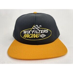 Vintage Wix Filters Racing Dana Black Trucker Hat Snapback Cap New